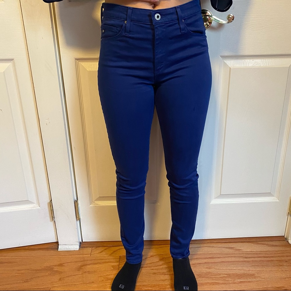 The Farrah Skinny Ankle jeans in Blue Obsidian